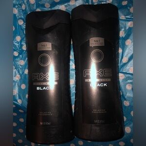 2x AXE BLACK Refreshing Fragrance Bodywash 16oz each